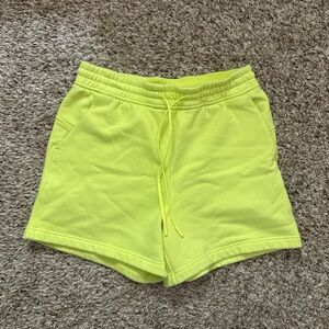 Lululemon Athletica Neon Yellow Athletic Shorts